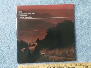 Vtg Brochure 1985 85 Lincoln, Ad Continental Dealer Ford Mark VII Sales Town Car - Picture 1 of 8
