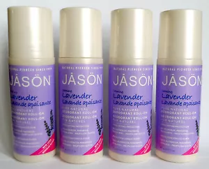 8 x 89ml/3oz each. JASON Pure Natural Roll-On Calming Lavender Deodorant. - Picture 1 of 2