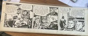 FRANK ROBBINS Original Pen & Ink Art For JOHNNY HAZARD Strip 1961 SCHÖN - Bild 1 von 4