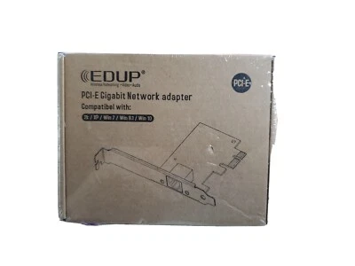 EDUP PCI-E Gigabit Network Adapter Compatible 2K/XP/Win 7/Win 8.1/Win 10  - Image 1 of 4