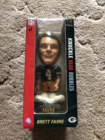 Brett Favre Green Bay Packers Knuckle Head Bobbles Bobblehead New Cover