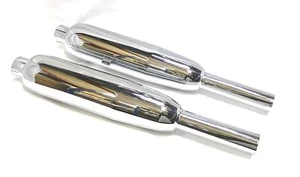 Silenciadores de escape Triumph Pre Unit 6T TR6 T110 T100 60-62 dúplex 70-4118 70-4119 - Imagen 1 de 6