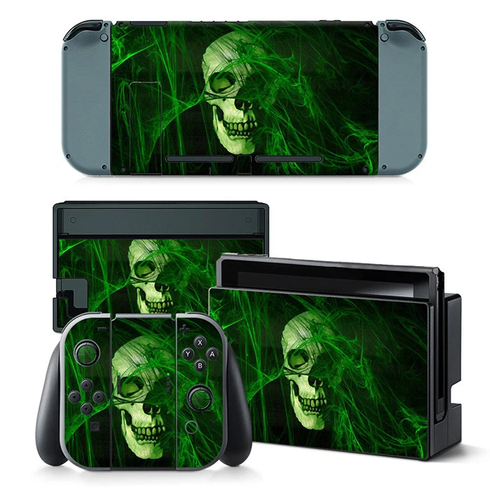 For Nintendo Switch Skull Console & Joy-Con Controller Vinyl Skin Decal  - Image 1 of 1