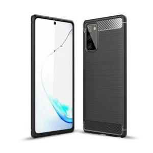 Etui na telefon komórkowy do Samsung Galaxy Note 20 Futerał ochronny Backcover Etui Cover Carbon - Zdjęcie 1 z 2