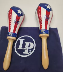 Percussioni Latine LP393PR LP Salsa Maracas Bandiera Porto Rico - Foto 1 di 3