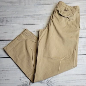 Pantalones De Colección Abercrombie & Fitch 33x32 Y2K Sueltos Calce Suelto Botón Caqui 33L - Imagen 1 de 8