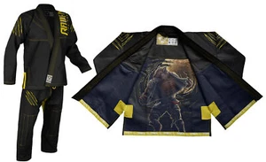 Raven Fightwear Men's BJJ Horror Werewolf Brazilian Jiu Jitsu Uniform Premium Gi - Picture 1 of 6