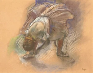 Edgar Degas Dancer Adjusting Her Slipper Canvas Print 16 x 20 - Picture 1 of 4