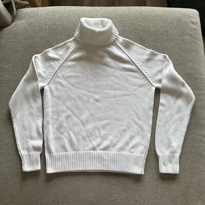 Винтажный Jeanne Pierre 100% хлопок кабель вязаный водолазка свитер женщины Med новом - Изображение 1 из 4