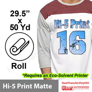 Siser Hi-5 Print Matte 29.5" Width Roll **FREE SHIPPING** - Imagen 1 de 4