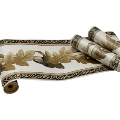 Papel pintado Norwall vintage borde NS76909 lote 3A hojas de oro Foto 1 de 4