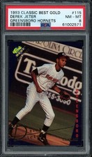 1993 CLASSIC BEST GOLD #115 DEREK JETER GREENSBORO HORNETS PSA 8 61002571