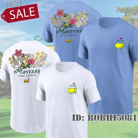 HOT - 2023 Masters Golf Tournament Augusta Amen Corner Floral T Shirt Reprint Cover
