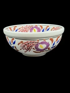 Vintage 1992 Portmeirion walisische Kommode Salatschüssel handbemalt Großbritannien EUC - Bild 1 von 8