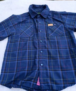 Dixxon Youth Division Plaid Shirt - Size Small / About A 5T - Picture 1 of 4