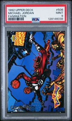 1992-93 Upper Deck Fanimation Michael Jordan #506 PSA 9 - Image 1 of 4