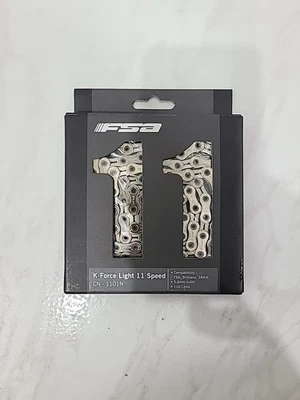 FSA K-FORCE LIGHT 11-Speed Bicycle Chain 5.6 mm 116 Links.- CN-1101N - Image 1 of 2