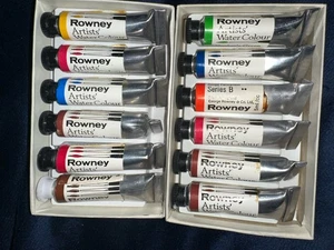 Vintage Rowney Artists Professional Watercolour tube Paints boxed sets job lot - Picture 1 of 3