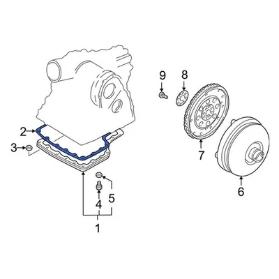 For Infiniti I30 1996-2001 Infiniti 3139780X01 Transmission Oil Pan Gasket - Image 1 of 2
