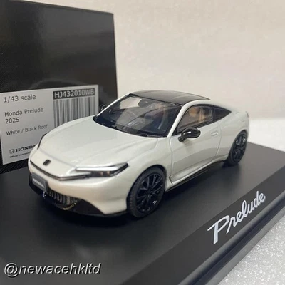 本田 Prelude 2025 白色/黑色车厢爱好日本 1/43 #HJ432010WB — 第 1/3 张图片