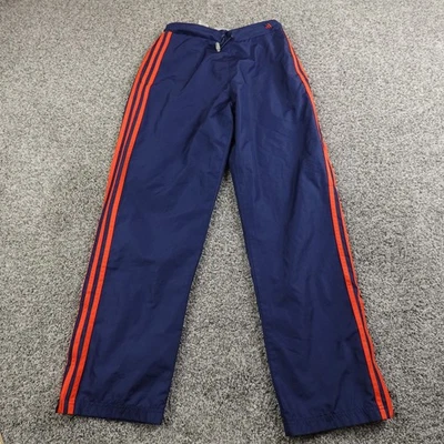 VTG Adidas Pants Mens M Blue Zip Warmup Track Windbreaker Jogger Gym Workout Y2K - Image 1 of 4
