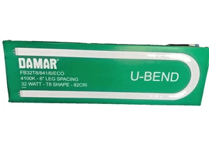 New in Box DAMAR u-bend florescent LIGHT BULBS 44901 bulb FB32T8 T8 4100k - Picture 1 of 1