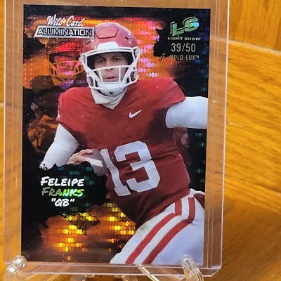 2021 WILD CARD ALUMINATION LIGHT SHOW RED Holo-Lux #LS-23 Feleipe Franks  39/50 - Image 1 of 2