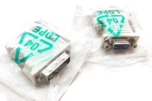 2x zwei Sätze DVI Stecker auf VGA HD15 Buchse Video Adapter Single Link DP/N 0J8461 DV - Bild 1 von 6