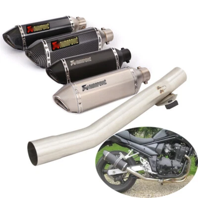 Tubo de escape punta silenciadora 51 mm con DB Killer para Suzuki GSF 600 Bandit 1995-2006 Foto 1 de 4