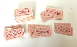 Posten viele Vintage Bargutscheine für Universal Ofenfest Geschirr und Geschirr - Bild 1 von 2