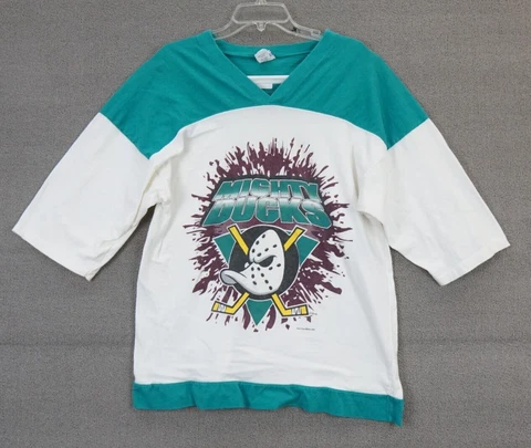 Vintage Anaheim Mighty Ducks Big Logo  Graphic Tee Shirt L Cover