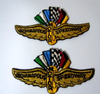PAR de parches bordados para planchar Indianapolis Motor Speedway de 4" Foto 1 de 2
