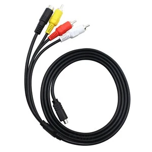 AV A/V Audio Video TV-Out Cable Cord Lead For Sony Handycam HDR-SR1/e DCR-HC30/e - Picture 1 of 3