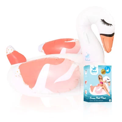 RIESIGER 5 FUSS FLAMINGO POOL SCHWIMMER WEISSE FAHRT AM SOMMER STRAND URLAUB LILO SCHWIMMEN - Bild 1 von 4