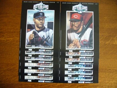 Lot of 12 - MLB ALL-STAR 2001 PROMO PROGRAMS - MARTINEZ  JETER ICHIRO GRIFFEY JR - Image 1 of 4