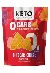 Keto crackers zero carb no sugar (Cheddar Cheese) delicious low carb 3 Packs - Picture 1 of 7
