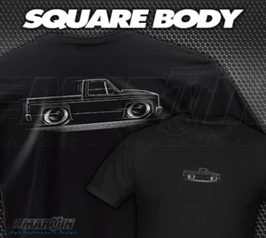 Square Body Chevy GMC Truck T-Shirt 73-87 Chevrolet C10 81 82 83 84 85 86 87   - Picture 1 of 24