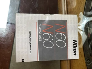 NIKON N60 N60 QUARTZ DATE ORIGINAL COMPLETE INSTRUCTION MANUAL  - Picture 1 of 1
