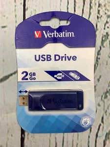 2GB USB 2.0 Flash Drive Capless Universally Compatible Blue - Afbeelding 1 van 2