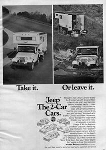 1969 Jeep CJ-5 "Take It Or Leave It" Originalanzeige  - Bild 1 von 1