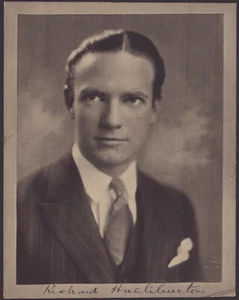 RICHARD HALLIBURTON - PHOTOGRAPH SIGNED - Picture 1 of 2
