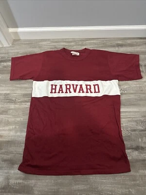 Camiseta De Colección Años 80 90 Harvard Color Block Talla L Nutmeg Mills College SS Hecha en EE. UU. Foto 1 de 4