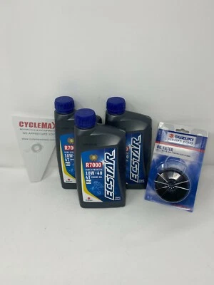 OEM 2001-2017 Suzuki DL650 VSTROM 10w40 Semi Synthetic Oil Change Kit - Image 1 of 3