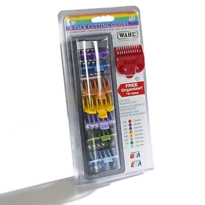 Wahl Professional 8 Color Coded Cutting Guides with Organizer