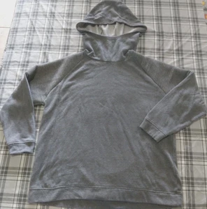 MTA Sports Mens Gray Pullover Hoodie Textured Shoulders Size Large Unisex ? - Picture 1 of 7