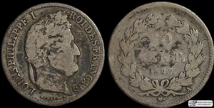 1847 A, France, 50 Centimes, Very Good Condition, Silver, Free Shipping, C7475 - Picture 1 of 3
