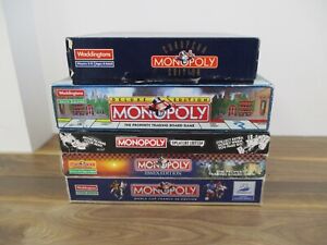 Monopoly Bundle - All Incomplete - Deluxe, World Cup 98, European & More