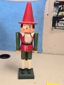 Vintage Elf German Nutcracker VEB Raum U Tafeleshmuck Gahlenz 1985. 14” Tall - Picture 1 of 7