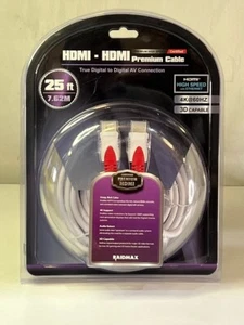 Cable de alta velocidad premium HDMI-HDMI de 25 pies RAIDMAX - RHDC-A25 - Imagen 1 de 6