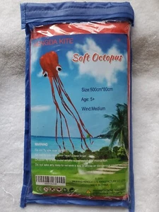 Hengda Kite - Soft Octopus - Red - Age 5+ - Size 500 cm*80 cm - Picture 1 of 5